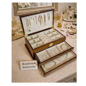 Personlized Large Size  Elegant Wooden Jewelry Box